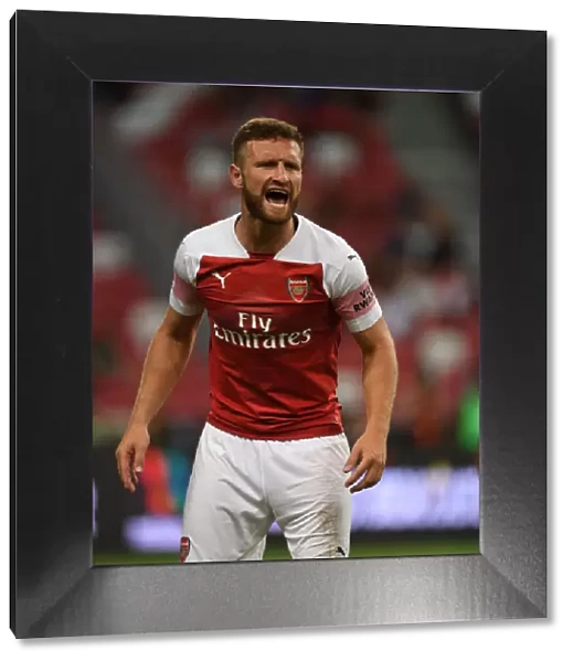 Shkodran Mustafi Faces Off Against Atletico Madrid in Arsenal's 2018 International Champions Cup Match
