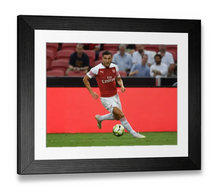 Framed Print : Lucas Perez in Action: Arsenal vs. Atletico Madrid, International Champions Cup 2018