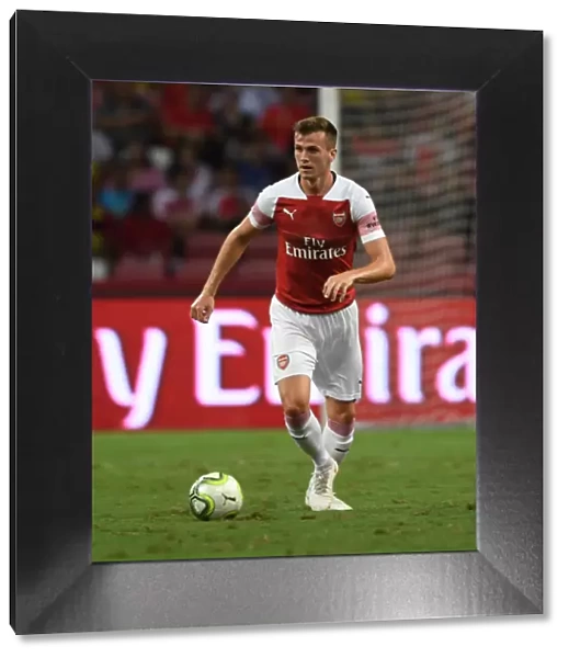 Rob Holding in Action: Arsenal vs Atletico Madrid, International Champions Cup 2018