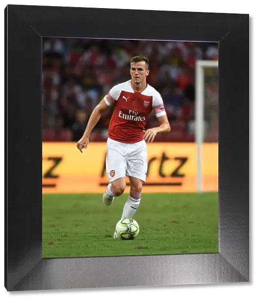 Rob Holding in Action: Arsenal vs Atletico Madrid, International Champions Cup 2018