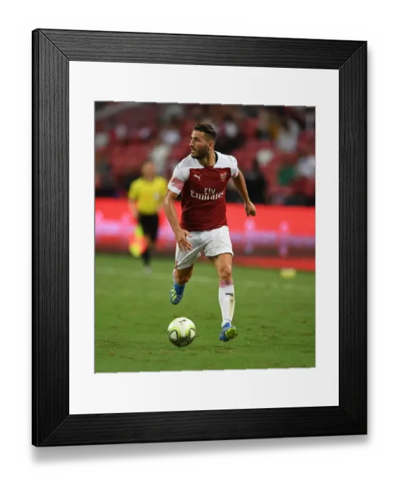 Framed Print : Sead Kolasinac in Action: Arsenal vs. Atletico Madrid, International Champions Cup 2018 Framed Print : Sead Kolasinac in Action: Arsenal vs. Atletico Madrid, International Champions Cup 2018