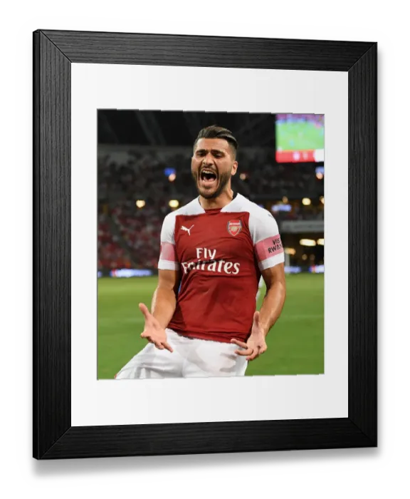 Framed Print : Sead Kolasinac in Action: Arsenal vs. Atletico Madrid, International Champions Cup 2018 Framed Print : Sead Kolasinac in Action: Arsenal vs. Atletico Madrid, International Champions Cup 2018