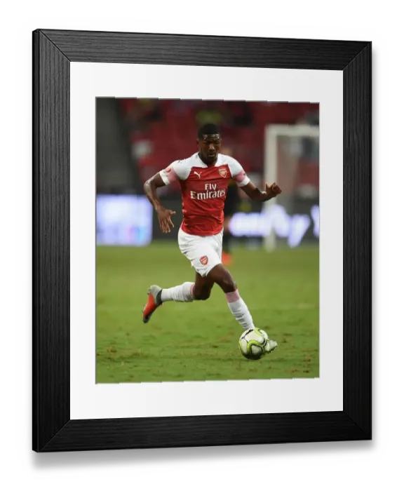 Framed Print : Arsenal's Ainsley Maitland-Niles in Action Against Atletico Madrid, International Champions Cup 2018 Framed Print : Arsenal's Ainsley Maitland-Niles in Action Against Atletico Madrid, International Champions Cup 2018