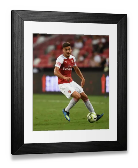 Framed Print : Arsenal's Konstantinos Mavropanos Faces Off Against Atletico Madrid in 2018 International Champions Cup Framed Print : Arsenal's Konstantinos Mavropanos Faces Off Against Atletico Madrid in 2018 International Champions Cup