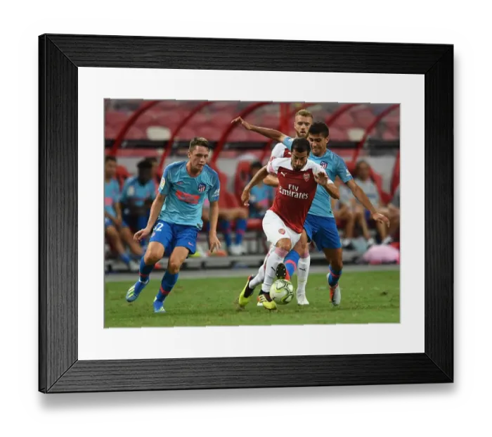 Framed Print : Clash of Titans: Mkhitaryan vs Rodrigo in Arsenal vs Atletico Madrid International Champions Cup 2018 Framed Print : Clash of Titans: Mkhitaryan vs Rodrigo in Arsenal vs Atletico Madrid International Champions Cup 2018