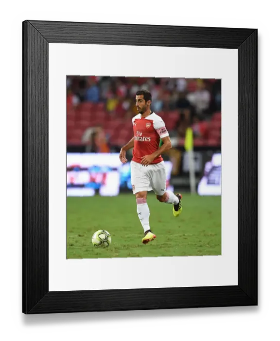 Framed Print : Arsenal's Mkhitaryan Shines in International Champions Cup Match Against Atletico Madrid