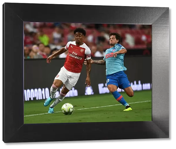 Reiss Nelson vs. Mikel Carro: Clash at the International Champions Cup 2018 between Arsenal and Atletico Madrid