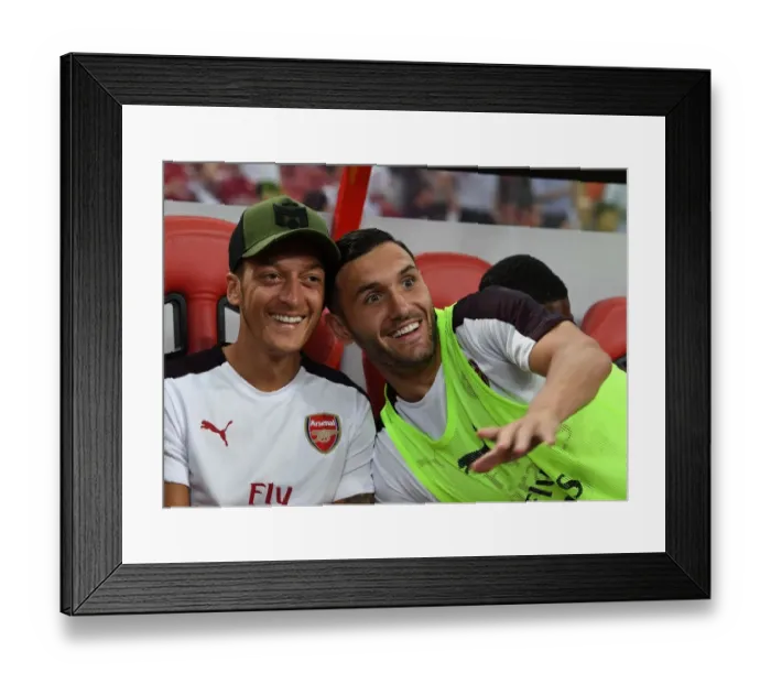 Framed Print : Mesut Ozil and Lucas Perez: Arsenal Stars Prepare for Atletico Madrid Clash in 2018 International Champions Cup Framed Print : Mesut Ozil and Lucas Perez: Arsenal Stars Prepare for Atletico Madrid Clash in 2018 International Champions Cup