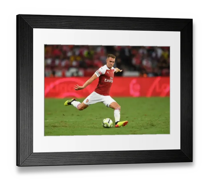 Framed Print : Aaron Ramsey in Action: Arsenal vs Atletico Madrid, International Champions Cup 2018 Framed Print : Aaron Ramsey in Action: Arsenal vs Atletico Madrid, International Champions Cup 2018