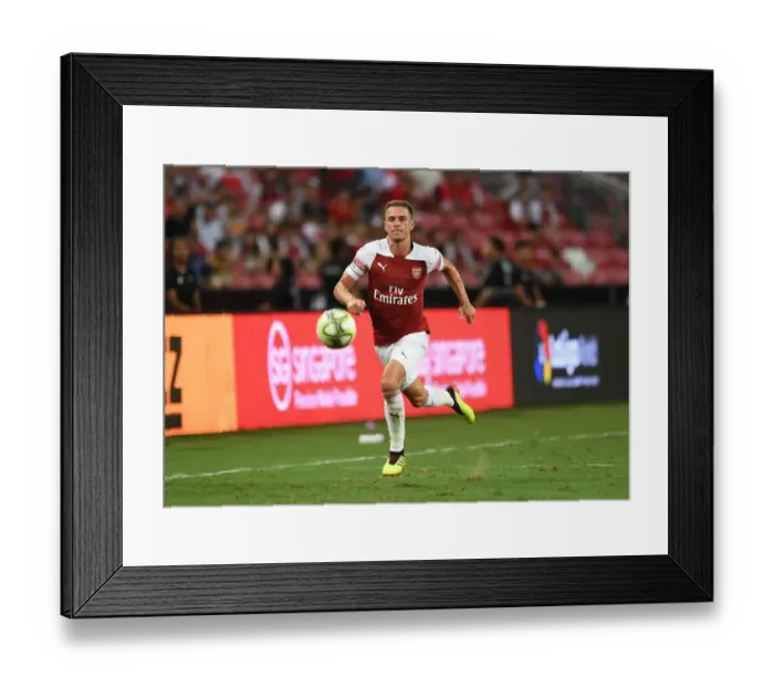 Framed Print : Arsenal's Aaron Ramsey Goes Head-to-Head Against Atletico Madrid in International Champions Cup 2018 Framed Print : Arsenal's Aaron Ramsey Goes Head-to-Head Against Atletico Madrid in International Champions Cup 2018