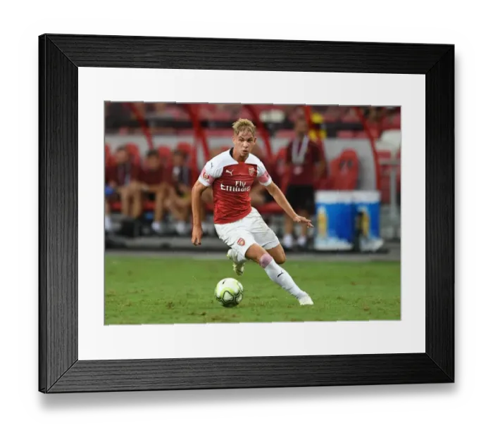 Framed Print : Emile Smith Rowe in Action: Arsenal vs Atletico Madrid, International Champions Cup 2018