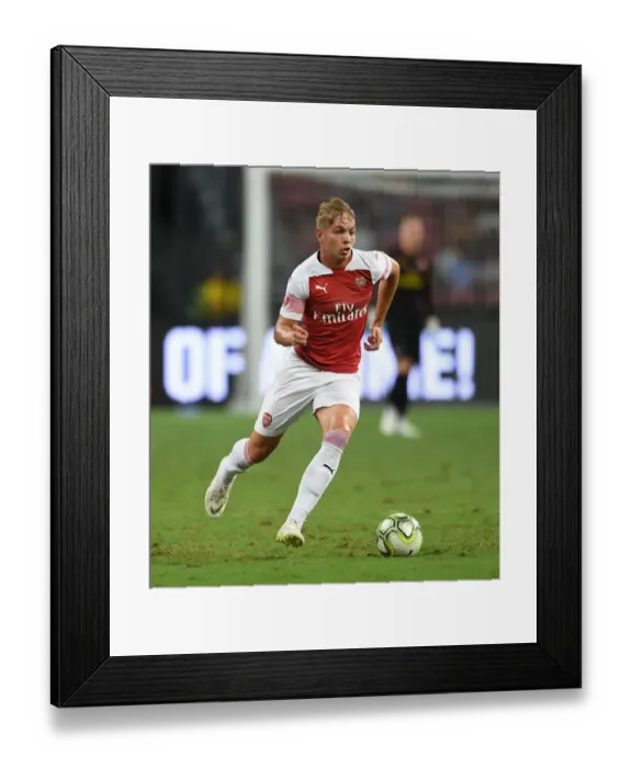 Framed Print : Emile Smith Rowe Shines in Arsenal's Clash Against Atletico Madrid in 2018 International Champions Cup, Singapore Framed Print : Emile Smith Rowe Shines in Arsenal's Clash Against Atletico Madrid in 2018 International Champions Cup, Singapore