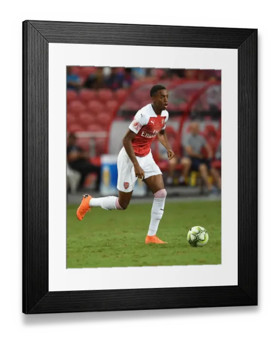 Framed Print : Joe Willock in Action: Arsenal vs Atletico Madrid, International Champions Cup 2018