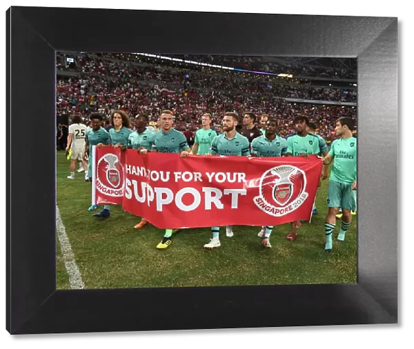 Arsenal Players Applaud Fans After Arsenal vs. Paris Saint-Germain International Champions Cup Match, Singapore 2018
