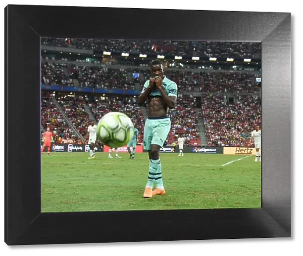 Arsenal's Eddie Nketiah Faces Paris Saint-Germain in 2018 International Champions Cup, Singapore
