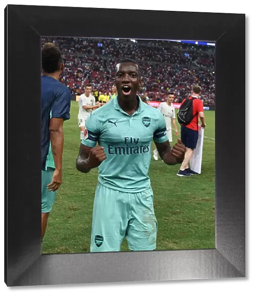 Arsenal's Eddie Nketiah Post-Match against Paris Saint-Germain in 2018 International Champions Cup, Singapore