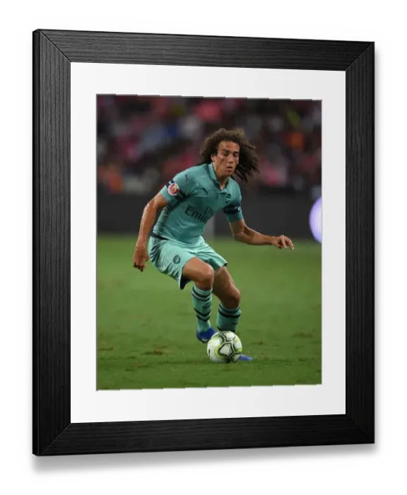Framed Print : Arsenal's Matteo Guendouzi Faces Off Against Paris Saint-Germain in 2018 International Champions Cup, Singapore Framed Print : Arsenal's Matteo Guendouzi Faces Off Against Paris Saint-Germain in 2018 International Champions Cup, Singapore