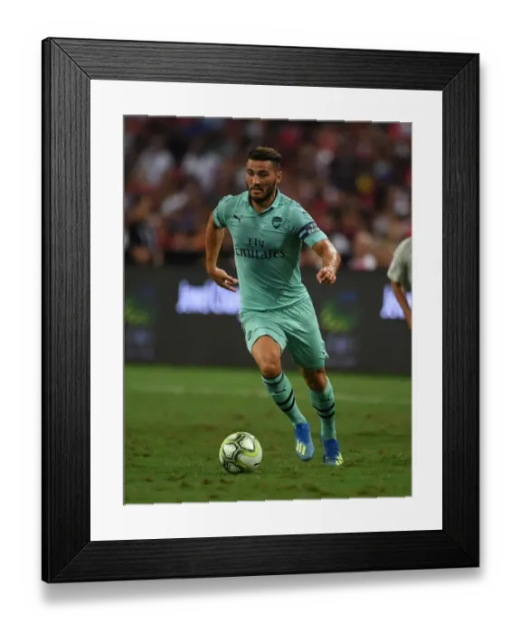 Framed Print : Arsenal's Sead Kolasinac in Action against Paris Saint-Germain in 2018 International Champions Cup, Singapore Framed Print : Arsenal's Sead Kolasinac in Action against Paris Saint-Germain in 2018 International Champions Cup, Singapore