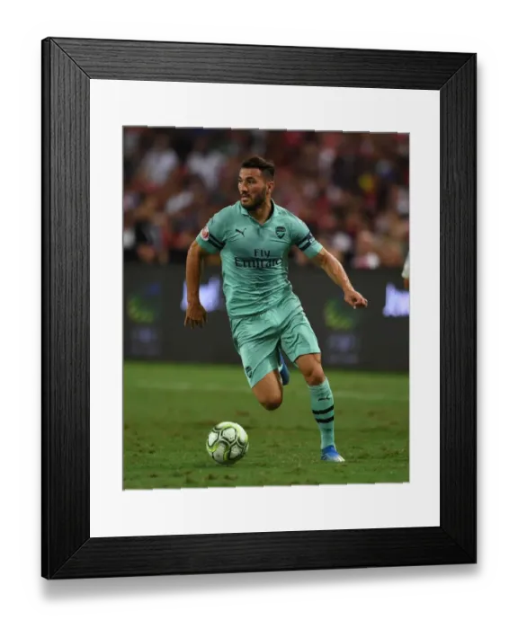 Framed Print : Sead Kolasinac in Action: Arsenal vs. Paris Saint-Germain, 2018 International Champions Cup, Singapore