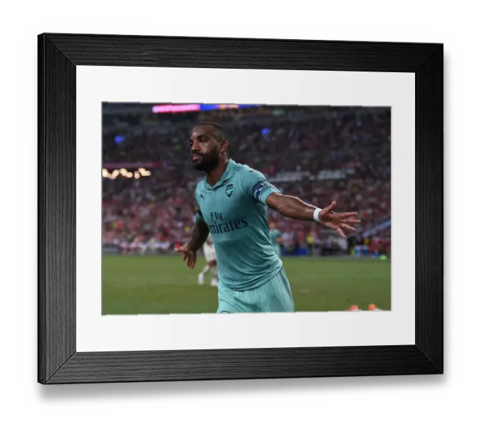 Framed Print : Arsenal vs. Paris Saint-Germain: International Champions Cup Clash in Singapore (2018)