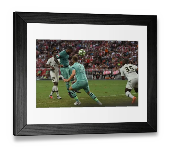 Framed Print : Alexandre Lacazette's Stunning Goal: Arsenal Upsets Paris Saint-Germain in 2018 Pre-Season Clash, Singapore Framed Print : Alexandre Lacazette's Stunning Goal: Arsenal Upsets Paris Saint-Germain in 2018 Pre-Season Clash, Singapore