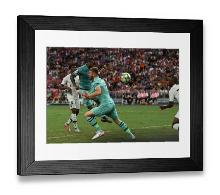 Framed Print : Alexandre Lacazette's Stunning Goal: Arsenal Upsets Paris Saint-Germain in 2018 Pre-Season Clash, Singapore Framed Print : Alexandre Lacazette's Stunning Goal: Arsenal Upsets Paris Saint-Germain in 2018 Pre-Season Clash, Singapore