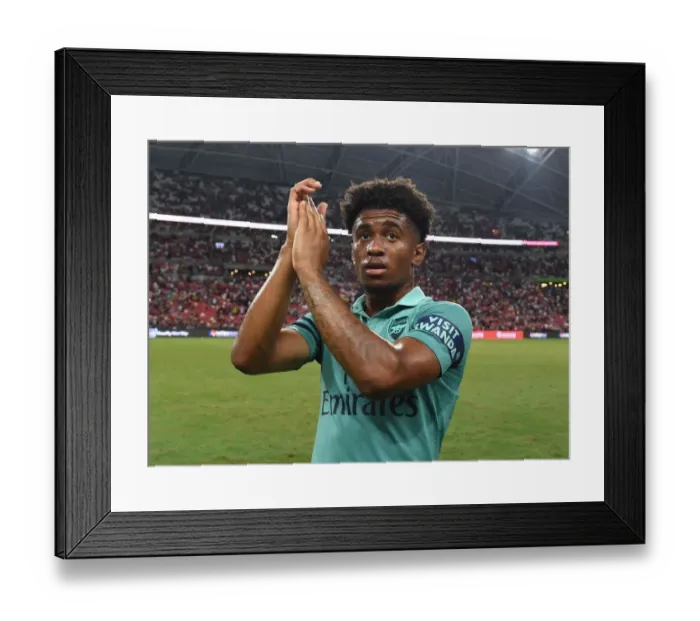 Framed Print : Reiss Nelson Shines: Arsenal vs. Paris Saint-Germain Pre-Season Clash in Singapore