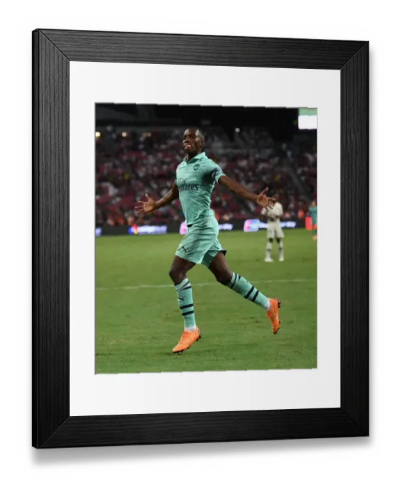 Framed Print : Arsenal's Eddie Nketiah Scores Stunning Goal to Stun Paris Saint-Germain in 2018 International Champions Cup, Singapore Framed Print : Arsenal's Eddie Nketiah Scores Stunning Goal to Stun Paris Saint-Germain in 2018 International Champions Cup, Singapore