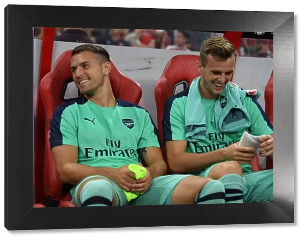 Arsenal's Ramsey and Holding Ready for Arsenal vs Paris Saint-Germain Pre-Season Showdown in Singapore, 2018