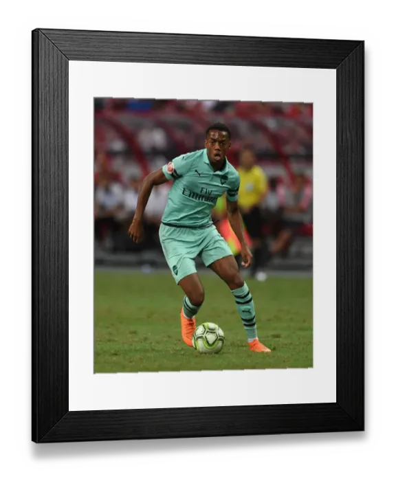 Framed Print : Arsenal's Joe Willock Dazzles in Pre-Season Showdown Against Paris Saint-Germain, 2018 International Champions Cup, Singapore