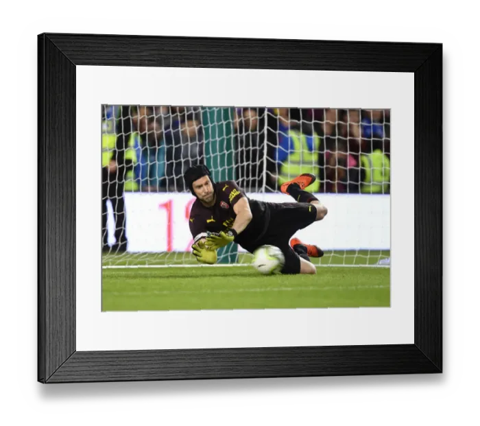 Framed Print : Petr Cech Saves Penalty in Thrilling Arsenal v Chelsea Shootout at International Champions Cup 2018 Framed Print : Petr Cech Saves Penalty in Thrilling Arsenal v Chelsea Shootout at International Champions Cup 2018