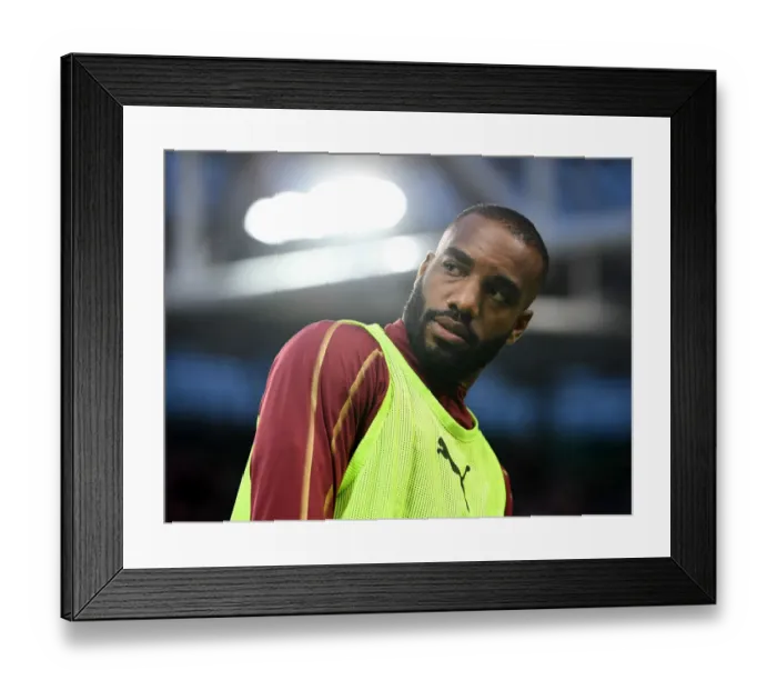 Framed Print : Arsenal's Alex Lacazette Faces Off Against Chelsea in 2018 International Champions Cup, Dublin