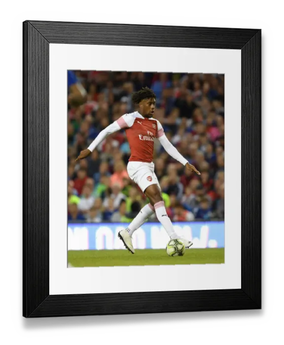 Framed Print : Arsenal's Alex Iwobi in Action against Chelsea in 2018 International Champions Cup, Dublin Framed Print : Arsenal's Alex Iwobi in Action against Chelsea in 2018 International Champions Cup, Dublin