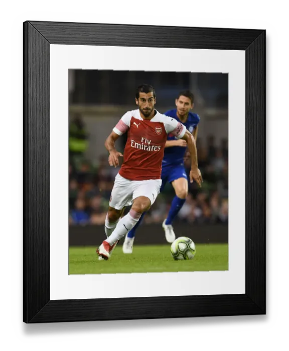 Framed Print : Arsenal's Henrikh Mkhitaryan Shines in Arsenal v Chelsea Pre-Season Clash, 2018-19