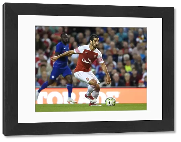 Arsenal's Henrikh Mkhitaryan in Action against Chelsea during the 2018 International Champions Cup in Dublin