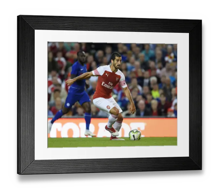 Framed Print : Arsenal's Henrikh Mkhitaryan in Action against Chelsea during the 2018 International Champions Cup in Dublin Framed Print : Arsenal's Henrikh Mkhitaryan in Action against Chelsea during the 2018 International Champions Cup in Dublin
