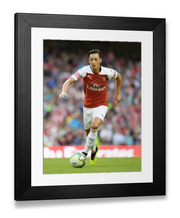 Framed Print : Mesut Ozil in Action: Arsenal vs. Chelsea, Dublin 2018