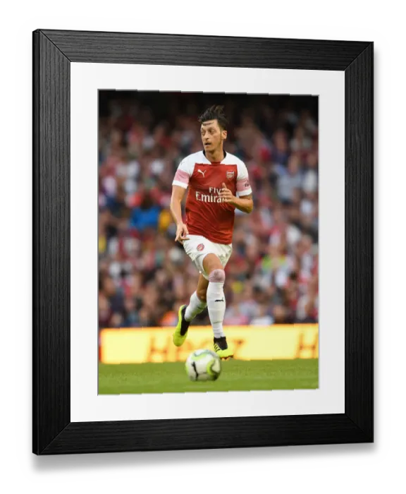 Framed Print : Mesut Ozil in Action: Arsenal vs. Chelsea, Dublin 2018