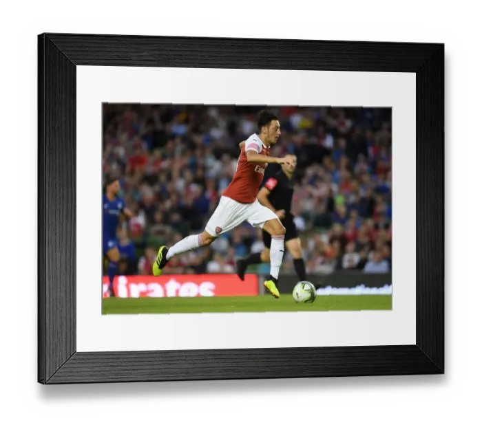 Framed Print : Mesut Ozil in Action: Arsenal vs. Chelsea, International Champions Cup 2018
