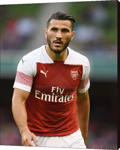 Arsenal vs. Chelsea: Sead Kolasinac in Action at the International Champions Cup 2018 in Dublin