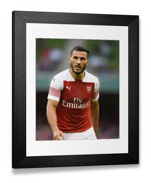 Framed Print : Arsenal vs. Chelsea: Sead Kolasinac in Action at the International Champions Cup 2018 in Dublin