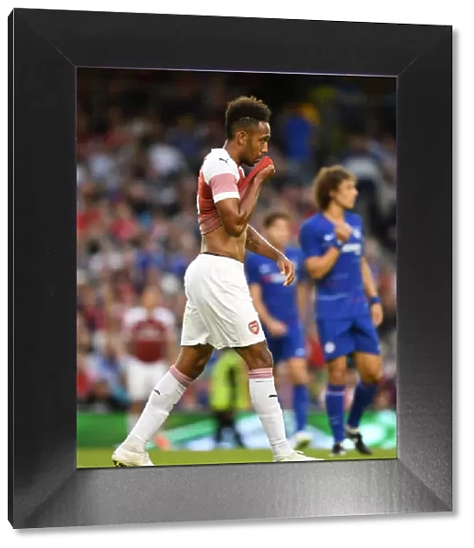 Arsenal's Pierre-Emerick Aubameyang Faces Off Against Chelsea in 2018 International Champions Cup, Dublin