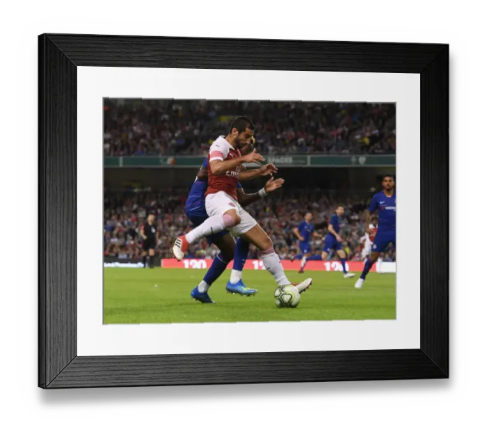 Framed Print : Mkhitaryan in Action: Arsenal vs. Chelsea, International Champions Cup 2018