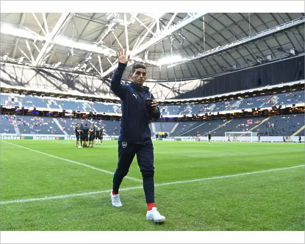Lucas Torreira Waves to Arsenal Fans Before Arsenal v SS Lazio Pre-Season Friendly in Stockholm, 2018