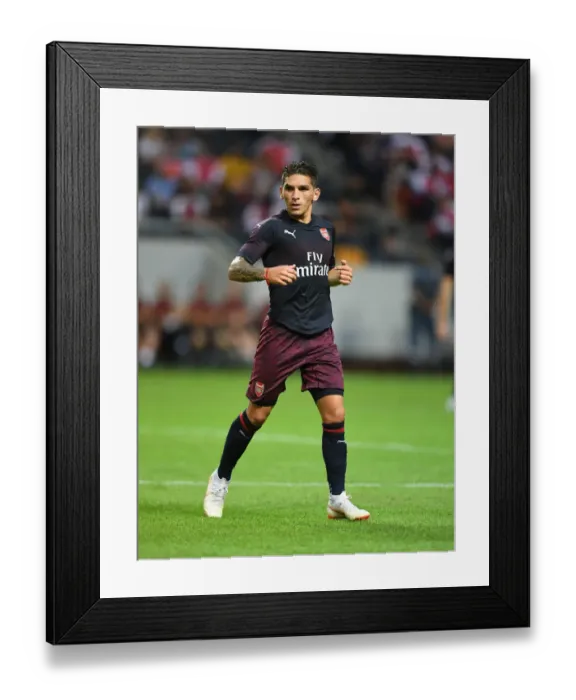 Framed Print : Lucas Torreira in Action: Arsenal vs. SS Lazio, Stockholm 2018