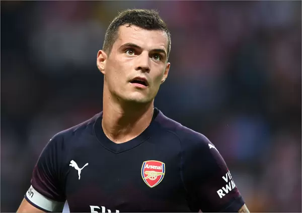 Granit Xhaka: In Action for Arsenal Against SS Lazio in Stockholm (2018)