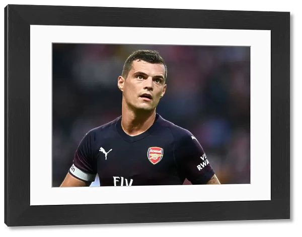 Granit Xhaka: In Action for Arsenal Against SS Lazio in Stockholm (2018)