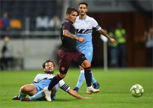 Torreira Takes On Parolo: Arsenal vs. SS Lazio Pre-Season Clash in Stockholm