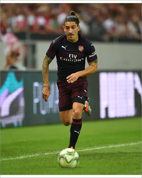 Hector Bellerin in Action for Arsenal against SS Lazio during Pre-Season Friendly in Stockholm, 2018