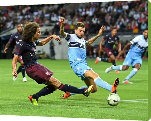 Clash of Midfielders: Guendouzi vs. Acerbi in Arsenal's Pre-Season Battle with Lazio